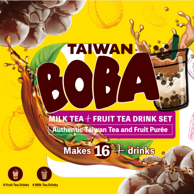 Boba Milk Tea + Fruit Tea Drink Set (make 16+ drinks)